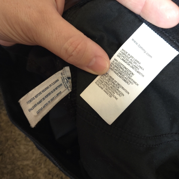 Tommy Hilfiger Womens Black Corduroy Skinny Pants Size 10 - Picture 6 of 6